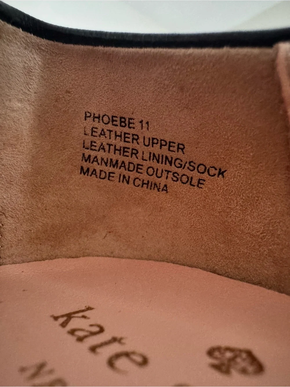 Kate Spade New York Phoebe Black Leather Ballet Flats Size 11